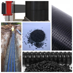 30% Carbon content recycled PE Black Masterbatch for application general engineering modification,pipe,sheet