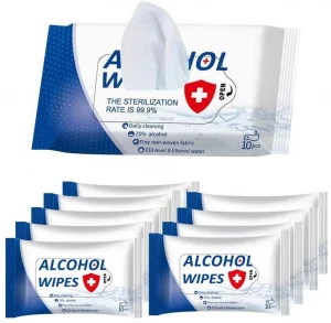 Surface Disinfectant Hospital Grade 99% 70% 75% Ethyl Alcohol Ethanol Single Packed Clean Wet Wipe In Bulk