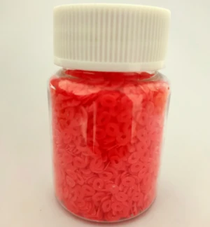 Red circle speckles for detergent powder