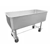 Stainless Steel Meat Storage Tub with Drain