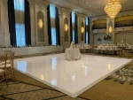 Portable High Gloss White Dance Floor Seamless Wedding Wooden Dance Floor