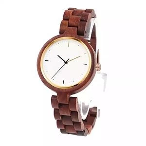 Wooden ladies watches customized logo high quality bamboo women  wrist watch