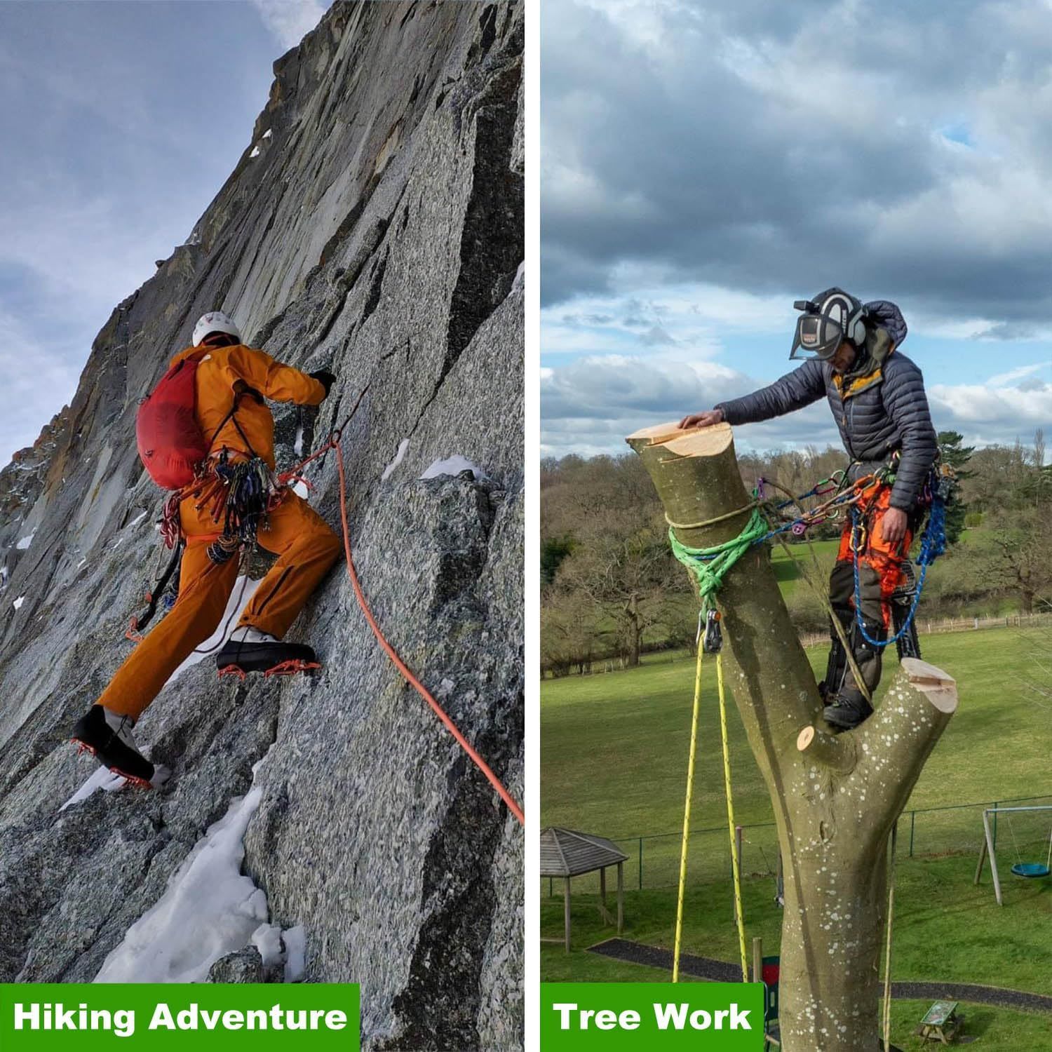 Buy Double Braided Arborist Rigging Rope (1/2 In X 100 Ft) Strong ...