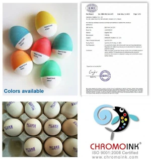 Taiwan CHROMOINK Digital Barcode Ink/FDA grade for egg coding/Water based