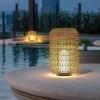 Party LED Lamps Pillar Light Rattan Lamp Waterproof LED 5W Landscape Lights Outdoor Garden Bollard light