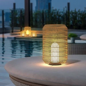 Party LED Lamps Pillar Light Rattan Lamp Waterproof LED 5W Landscape Lights Outdoor Garden Bollard light