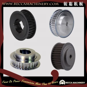 Aluminum Steel Cast Iron Timing Belt Pulley- Custom Timing Pulley-Pilot Taper Bore Metric Type