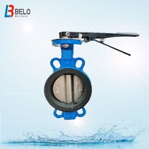 cast iron/ductile iron/carbon steel concentric EPDM lined soft sealing butterfly valve