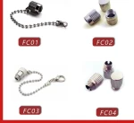 Fiber optic metal dust cap