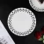 Import Wholesale 12&14 Inch Vintage Cream Hollow Porcelain Dinner Plates with Embossed Flower Rim from China