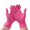 FINITEX Pink Disposable Nitrile Exam Gloves Rubber Medical Cleaning Food Gloves