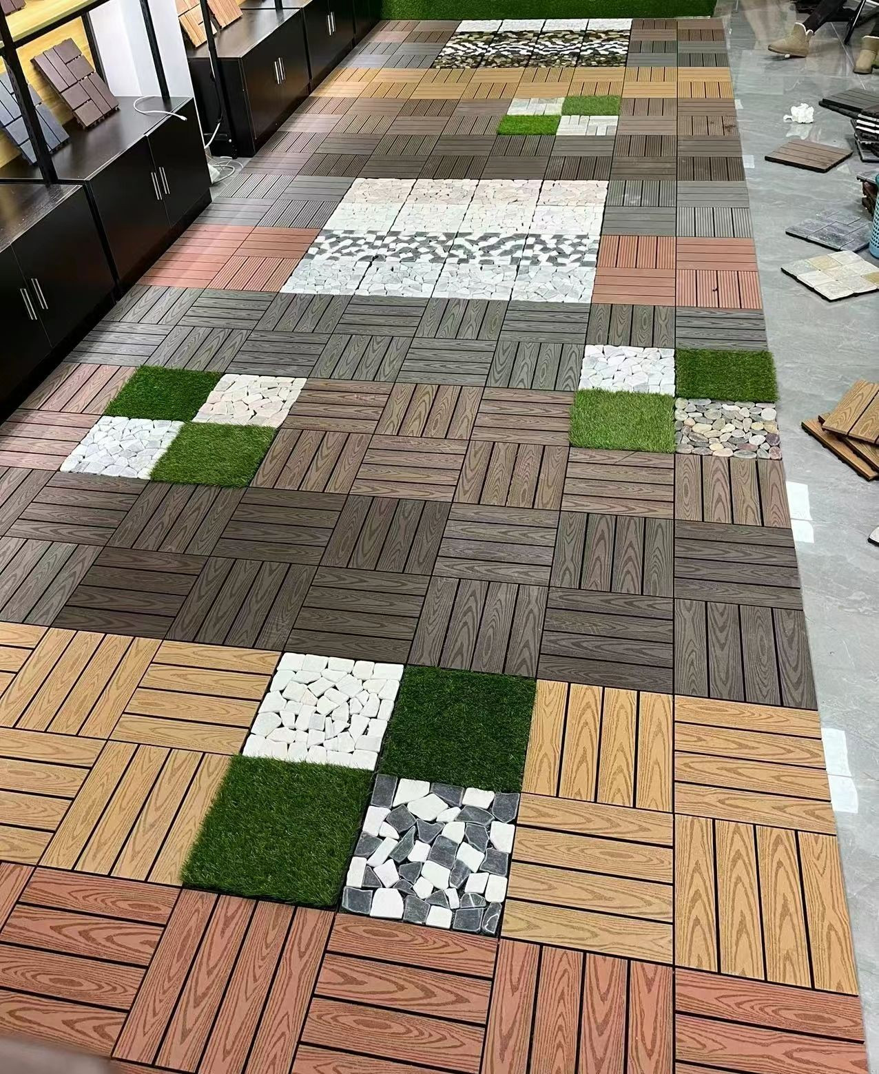 Buy Diy Composite Deck Tiles/terrace/wpc/balcony(waterproof,fireproof ...