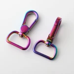 1" wholesale zinc alloy antique brass swivel snap hook for handbag