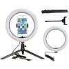 10 Inch Ring Light With Tripod Stand Photographic Selfie Makeup LED Circle Ring Light For Live Steaming Video Photography