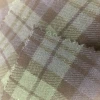100% Cotton organic stock two side brushed yarn dyed poplin check shirt fabric