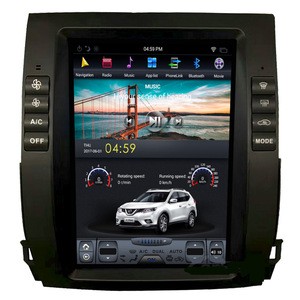 10.4&#39;&#39; android 9.0 car dvd player for Prado 120 land cruiser 2002- 2009 LEXUS GX470 tesla screen style PX6 CARPLAY RADIO GPS