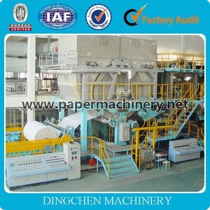 1092mm Toilet Tissue paper making machine High Speed Siemens PLC Full Automatic Toilet Paper and Kitchen Towel Making Machine