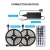 Import 10M Super Bright DC12V 48W Waterproof SMD 3528 RGB LED Strip with 44 Key Remote Control & Power Adapter from China