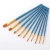 Import 10pcs/set watercolor gouache paint brushes different shapes round tip nylon hair painting brush set art supplies from China