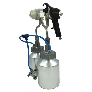 1184 compressed air spray can double action airbrush gun dual nozzle spray gun for car painting chrome spray plating