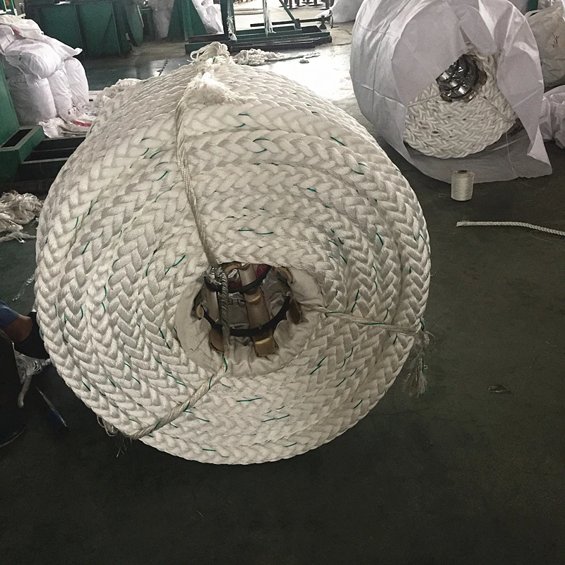 12 strand PP/ PE/PES/POLYSTEEL and Polyester mixed Mooring Rope