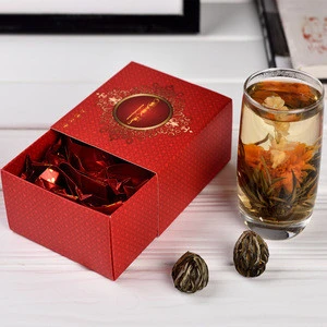 12 Unique Green Tea And Edible Flowers Blooming Flower Tea Balls In Gift Box