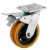 Import 125 mm high quality swivel pu caster wheel heavy duty pu caster brass wheel caster from China
