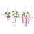 Import 12pck Artificial flower wedding garland Silk Wisteria Vine Ratta Hanging Garland Flowers for Party Home wedding decorations from China