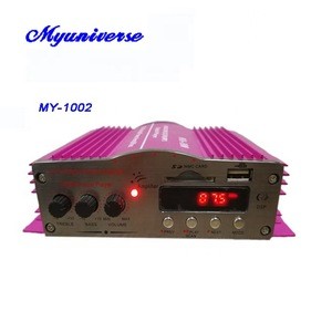 12V--220V mini car amplifier  with bluetooth  motorcycle  amplifier