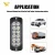 Import 12v 24v Amber 4-pack 12 LED Emergency Vehicle Front Strobe Lights Kit For Car Truck Surface Mount Slim Grille Flashing LED Light from China