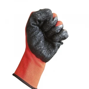 13G polyester liner latex coated cheap work gloves