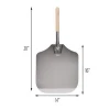 14-Inch x 16-Inch Aluminum Pizza Peel with Wood Handle Cheese Shovel