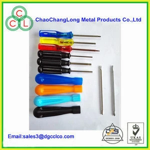 1.5mm color handle screwdriver with flatted, hex ,torx head