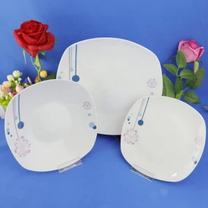 18 sets  Porcelain Tableware Square Shape Ceramic Dinner Sets