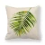 18inch*18inch Simple watercolor green tropical leaves design linen cushion cover throw pillow cover decorative pillows