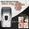 2 in 1 Reciprocating Electronic Razor Men Shaver Haircut Head Shaver Hair Clipper rechargable Electric Set USB Barber