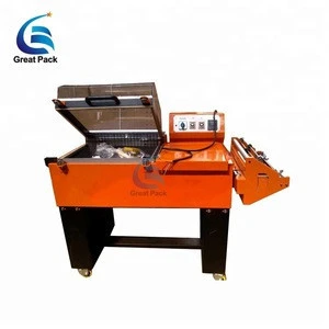 2 in 1 semi automatic perfume box shrink wrapping machine