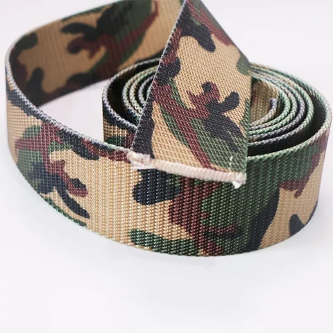 Buy 2 Inch Super Strong Thick Camouflaged Printed Nylon Webbing For ...