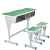 Import 2 Students Office Desk Metal Leg Classroom Desk Chair Set School Furniture Student Desk And Chair from China