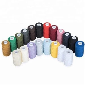 20 Assorted 18 Colors 100% Polyester All Purpose Sewing Thread 546yard/500m Each Spool