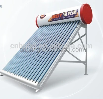 20 tubes stainless steel non pressure solar water heaters, 200L solar geysers, vacuum tube solar energy