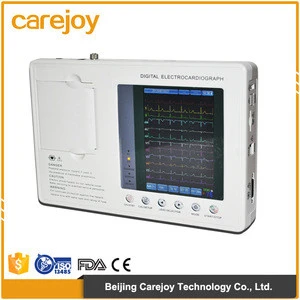 2016 CE Hospital Clinic Medical Device Use 7-inch Color Three-channel Electrocardiograph ECG Machine EKG Machine portable