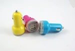 2017 fashion Mobile Accessories 2 USB dual port car charger