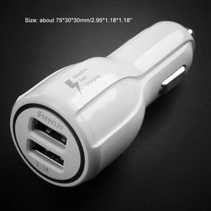 2018 Auto Electronic Dual  Universal Phone Fast USB Car Charger 2 Port USB Charger Adapter