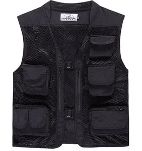 2018 custom stylish photographer fishnet mens tacticalquck-drying vest
