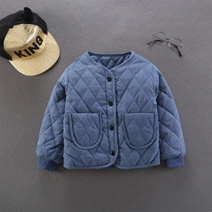 2018 New korean kIds clothes baby boys cotton-padded jacket
