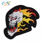 2018New Fashion Custom Vest Embroidery Cool Patches for Clothes Biker Motorcycle Club Embroidered Fabric Iron-on Support