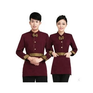 2019 wholesale  high quality restaurant & bar hotel chinese waiter uniform