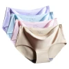 2020 2020 hot sale Mid waist ice silk underwear female breathable large size seamless panties