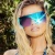 Import 2020 High Quality Ladies Luxury  Women Shades Oversized  Rectangle Sunglasses UV400 Flat Top  Rimless Sunglasses from China